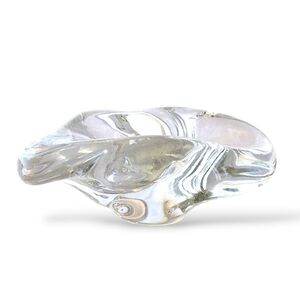 Saint Louis Cristallerie Caravelle Signed Clear Blown Glass Bowl